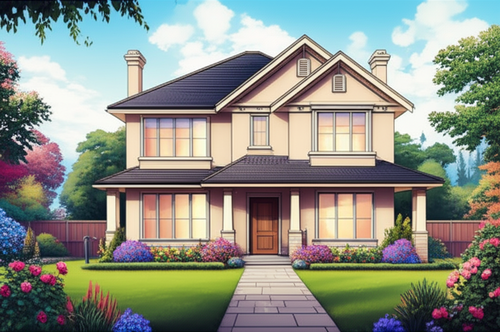 Casa Familiar con Jardín